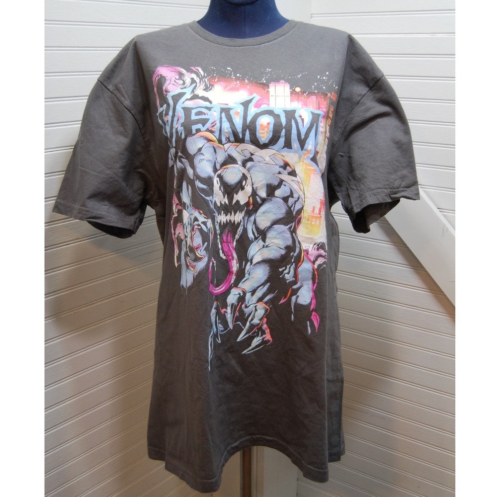 Marvel Venomโ t-shirt Men's large gray graphic t-shirt UNISEX